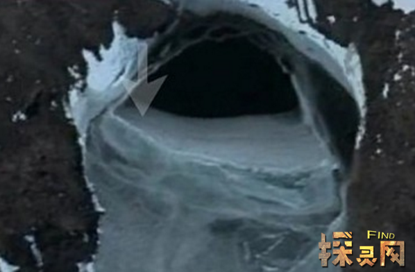 南极卫星拍到地下城市