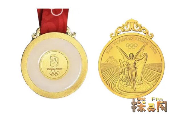 北京奥运会金牌造型独特突出展现了中华传统文化