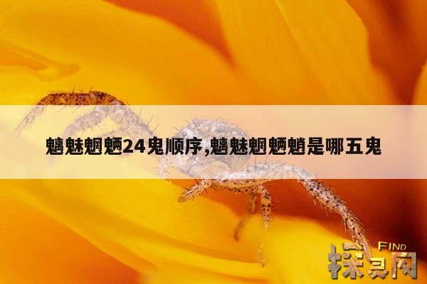 魑魅魍魉24鬼顺序,魑魅魍魉魈是哪五鬼