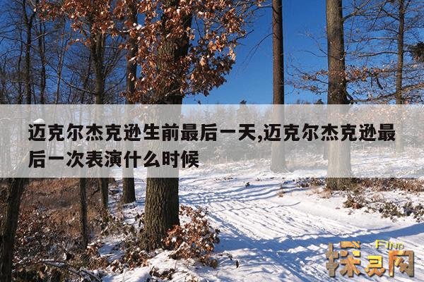 迈克尔杰克逊生前最后一天,迈克尔杰克逊最后一次表演什么时候