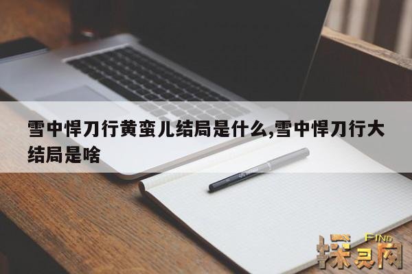 雪中悍刀行黄蛮儿结局是什么,雪中悍刀行大结局是啥