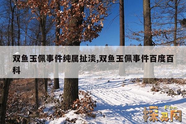 双鱼玉佩事件纯属扯淡,双鱼玉佩事件百度百科