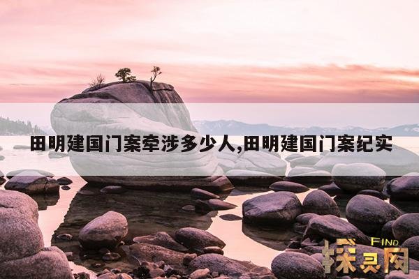 田明建国门案牵涉多少人,田明建国门案纪实
