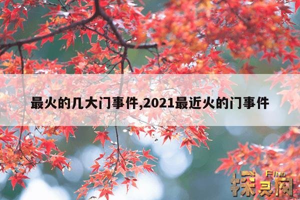 最火的几大门事件,2021最近火的门事件