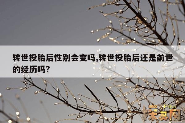 转世投胎后性别会变吗,转世投胎后还是前世的经历吗?
