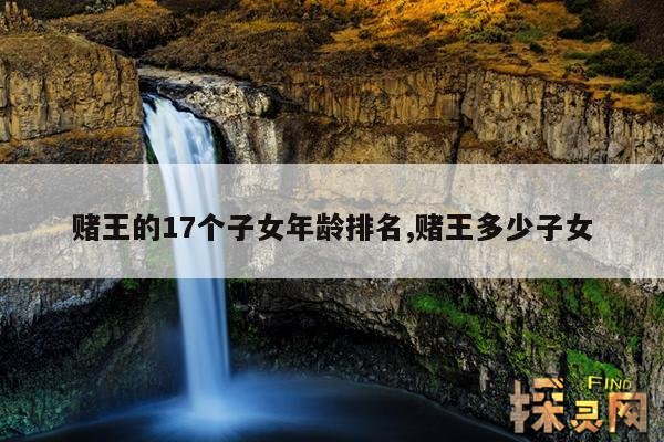 赌王的17个子女年龄排名,赌王多少子女