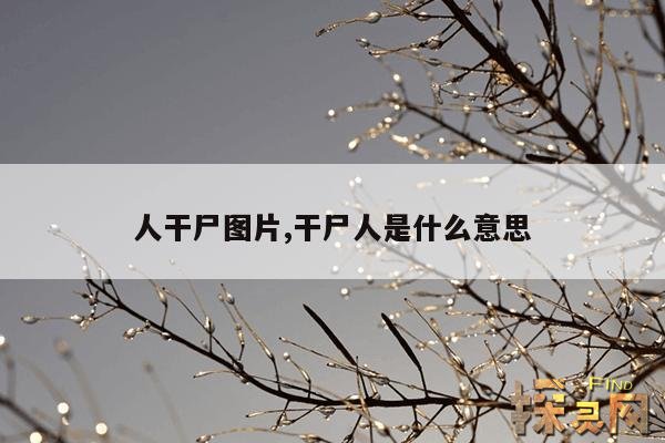 人干尸图片,干尸人是什么意思