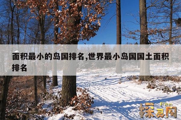 面积最小的岛国排名,世界最小岛国国土面积排名