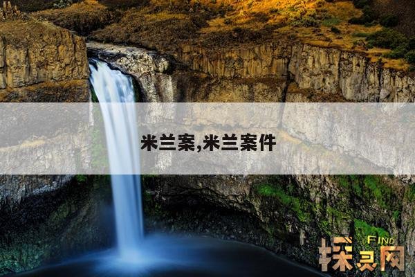 米兰案,米兰案件