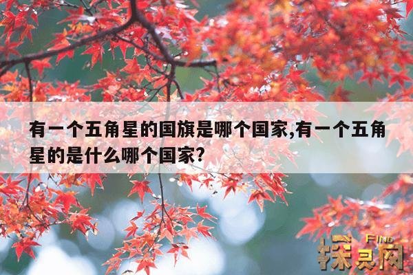 有一个五角星的国旗是哪个国家,有一个五角星的是什么哪个国家?
