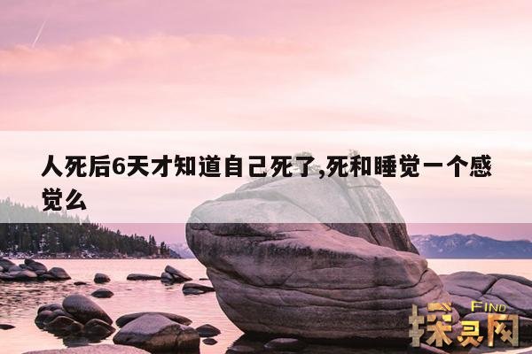 人死后6天才知道自己死了,死和睡觉一个感觉么