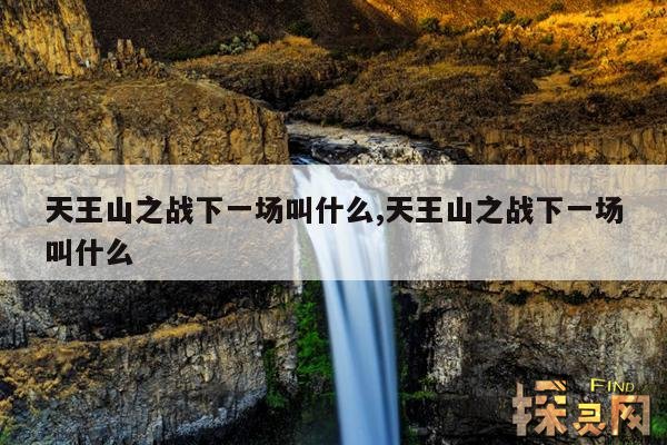天王山之战下一场叫什么,天王山之战下一场叫什么