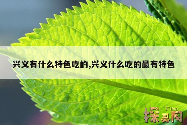 兴义有什么特色吃的,兴义什么吃的最有特色