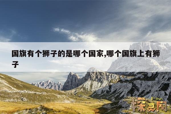 国旗有个狮子的是哪个国家,哪个国旗上有狮子