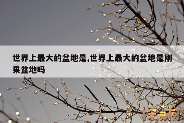 世界上最大的盆地是,世界上最大的盆地是刚果盆地吗