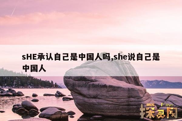 sHE承认自己是中国人吗,she说自己是中国人