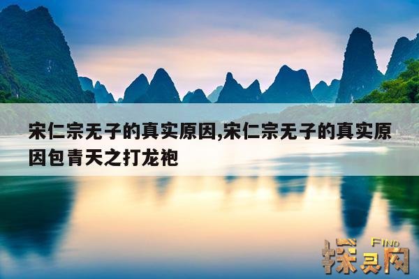宋仁宗无子的真实原因,宋仁宗无子的真实原因包青天之打龙袍