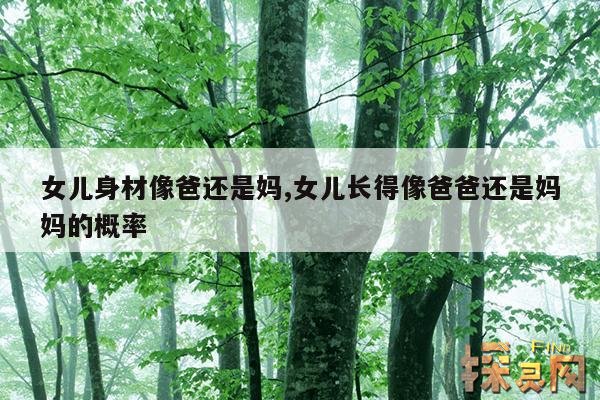 女儿身材像爸还是妈,女儿长得像爸爸还是妈妈的概率