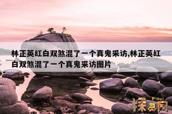 林正英红白双煞混了一个真鬼采访,林正英红白双煞混了一个真鬼采访图片