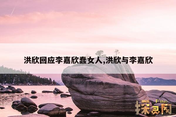 洪欣回应李嘉欣蠢女人,洪欣与李嘉欣