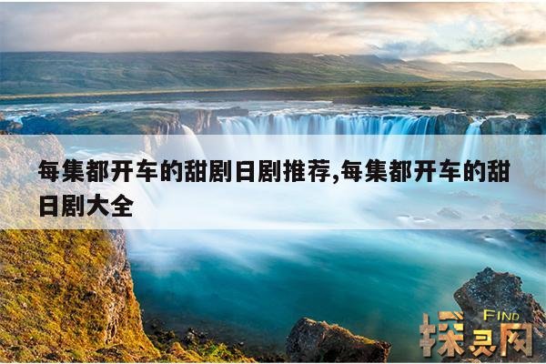 每集都开车的甜剧日剧推荐,每集都开车的甜日剧大全