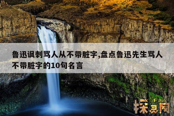 鲁迅讽刺骂人从不带脏字,盘点鲁迅先生骂人不带脏字的10句名言