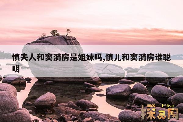 慎夫人和窦漪房是姐妹吗,慎儿和窦漪房谁聪明