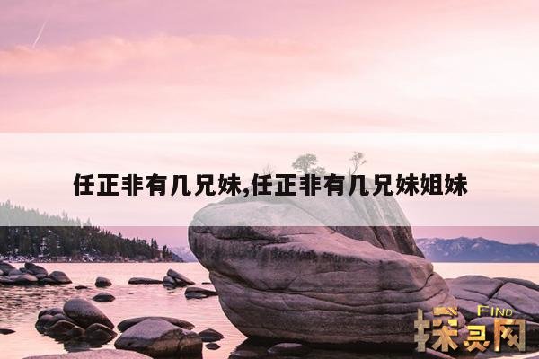 任正非有几兄妹,任正非有几兄妹姐妹