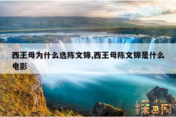 西王母为什么选陈文锦,西王母陈文锦是什么电影