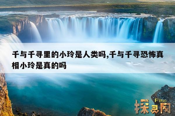千与千寻里的小玲是人类吗,千与千寻恐怖真相小玲是真的吗