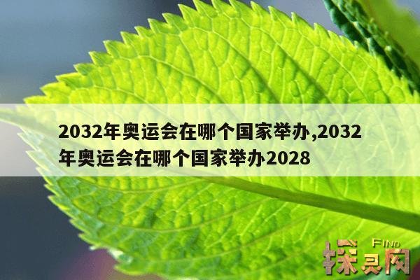 2032年奥运会在哪个国家举办,2032年奥运会在哪个国家举办2028