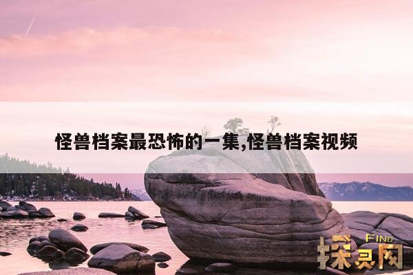 怪兽档案最恐怖的一集,怪兽档案视频