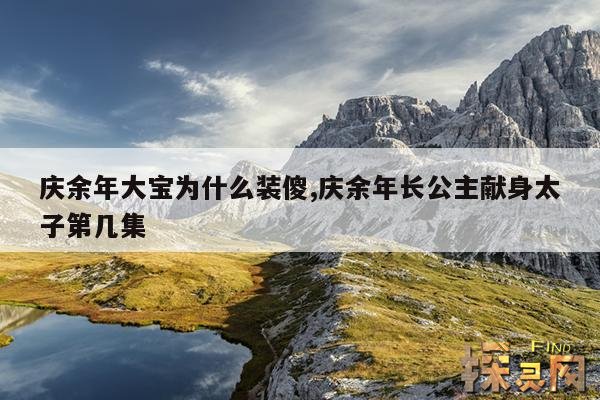 庆余年大宝为什么装傻,庆余年长公主献身太子第几集