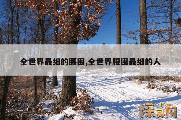 全世界最细的腰围,全世界腰围最细的人