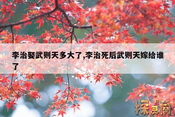 李治娶武则天多大了,李治死后武则天嫁给谁了