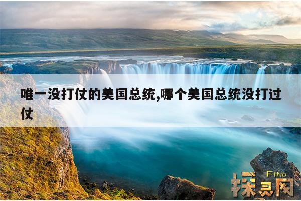 唯一没打仗的美国总统,哪个美国总统没打过仗