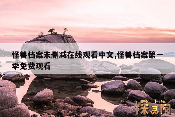 怪兽档案未删减在线观看中文,怪兽档案第一季免费观看