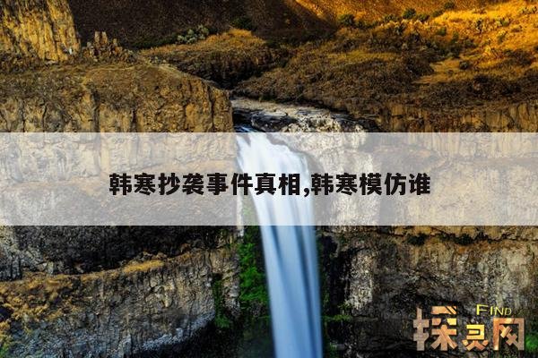韩寒抄袭事件真相,韩寒模仿谁