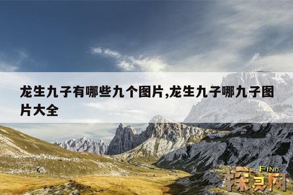 龙生九子有哪些九个图片,龙生九子哪九子图片大全